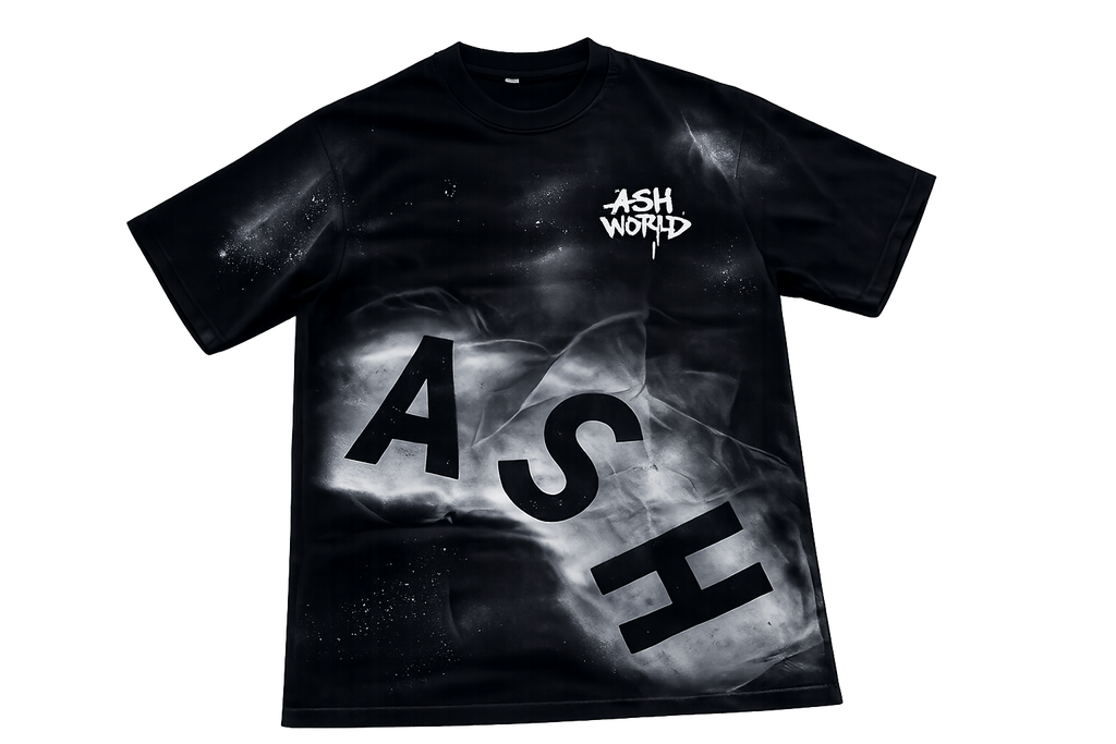 Spray paint shirt, black