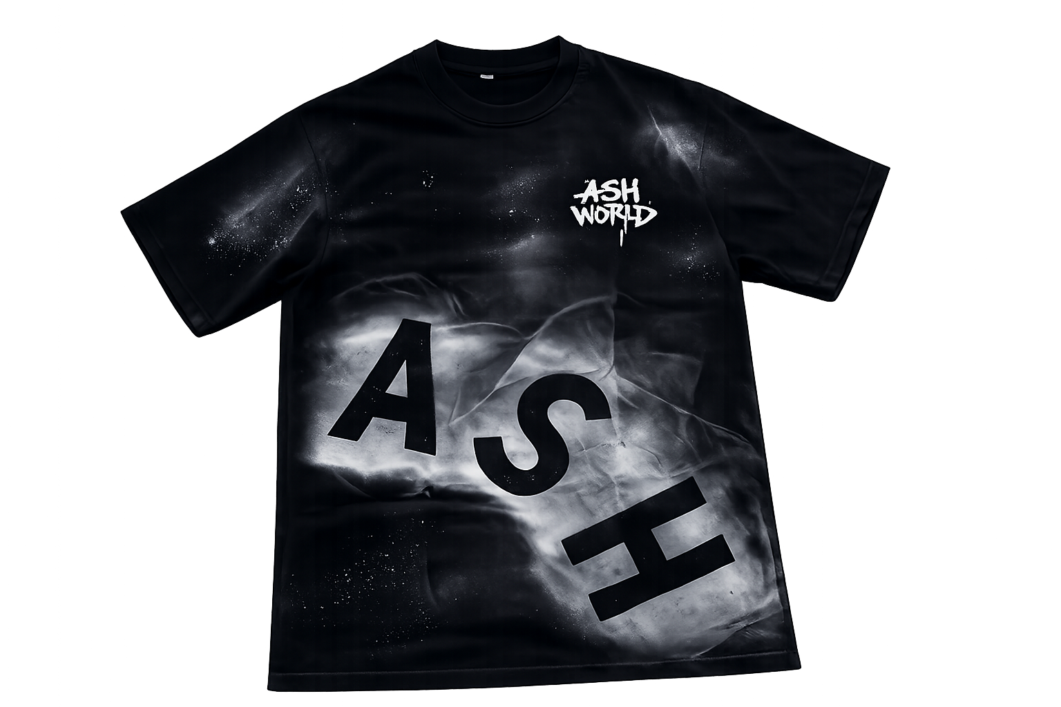 Spray paint shirt, black