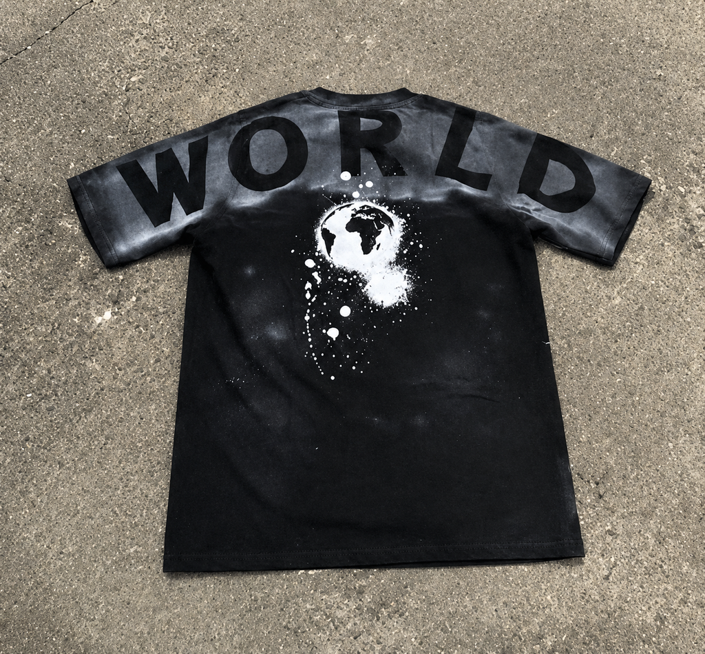 Spray paint shirt, black