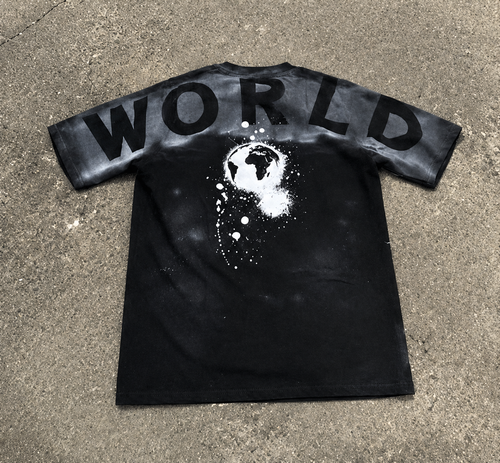 Spray paint shirt, black